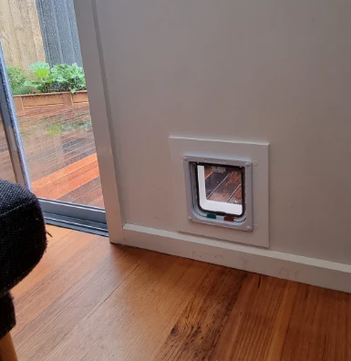 Wall Liner for Cat Mate (for BRICK WALL) [S] *Not sold separately without pet door - Image 2